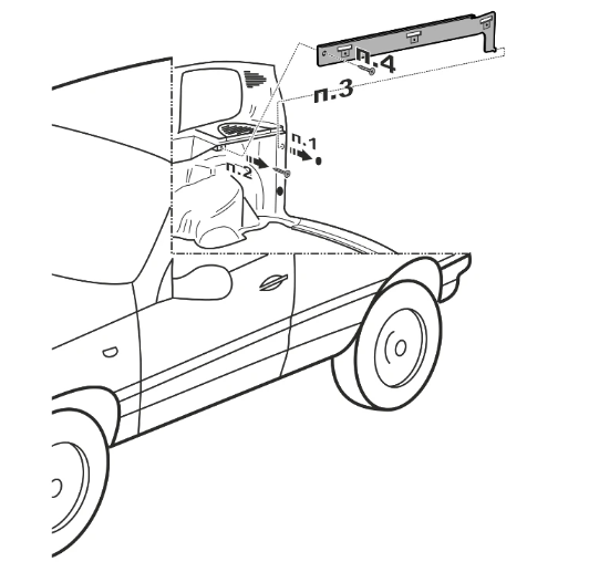 Усилитель полки Нива Шевролечерн, сталь оцинк, 2мм 0303